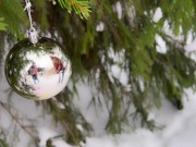 Winter outdoor pissing near the Christmas tree. Yellow snow. Undressing on cold. UHD 4K 60fps