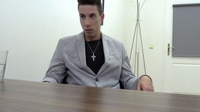 New Flamboyant Stud Fucked Hard on the Desk -Dirty Scout Initiation