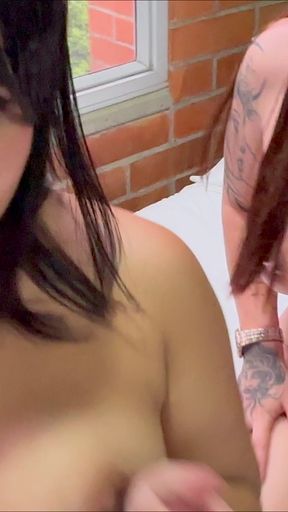 Latinas blowjob plus lesbian content