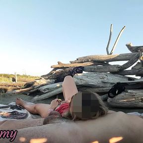 Pussy flash - Stranger caught my stepdad touching my pussy on a public beach and jerked off his dick -