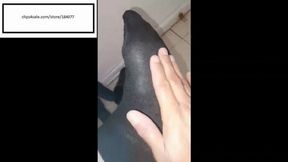 Kristi Black Socks 4 day worn