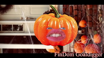 Halloween SUCKING Pampkin Asshole Transformation