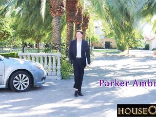 HOUSEOFYRE- Posh Brunette hair catches me spying and let's me bang her taut body