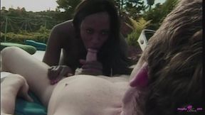 Flaming Hot Black Babe Gets Rammed Outdoors by Her Hot BF