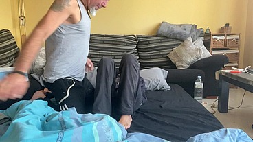 SPANISH MILF HORNY IN THE MORNING whit LITTLE BLONDE