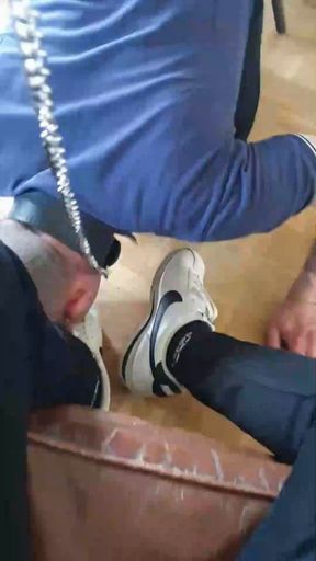 Licking (and worshipping) sneakers - Part III