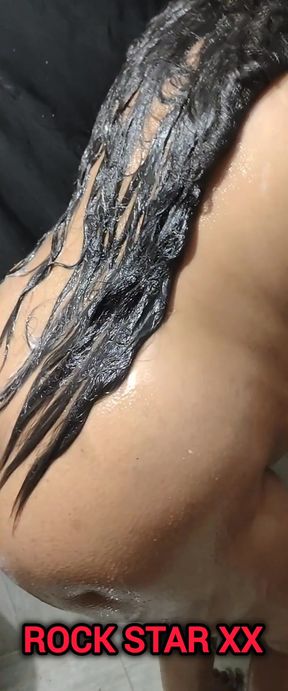 Desi Mallu Stepsister Full nude Showering
