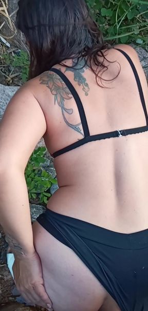 ANAL on the river while hiking   Clip 2