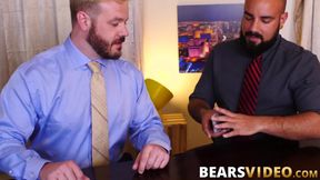 Chubby and hairy bear Luis Vega fucked by hunky John Thomas