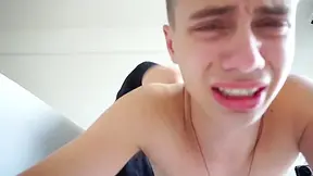 Boy With Beautiful Bubble Bum Shocked By 1st Spanking