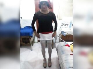 Joselynne Crossdresser In Nurse Cosplay In Heels And Nylons Livecam