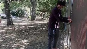 Chick Gets Her Ball From The Neighbor And Gets A Good Balling