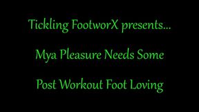 Mya Pleasure Needs Some Post Workout Foot Loving