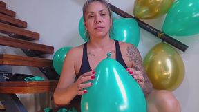 Inflating and popping balloons