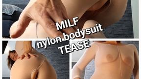 MILF nylon bodysuit TEASE 720p