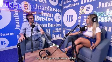 Naty Delgado squirts on monster toys during Juan Bustos podcast fuck