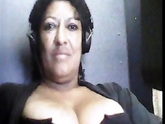 Mature Mom Show tits and lick her nip slip
