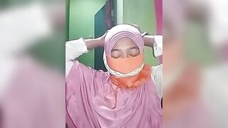 Self gagging indonesian with masker