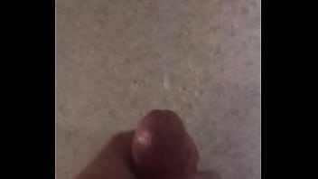 Cumming in the bathroom