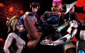 All The Overwatch Sluts Want A Taste Of Zaryas Big Futa Cock