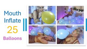 25 balloons mass MOUTH INFLATE WITH ME