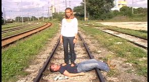 Railway tracks trampling