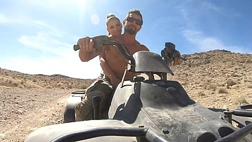 Emma Hicks fucks step dad in the desert