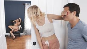 ”Young couple spying on the chick's bitch step mom”