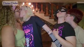super diverse orgy with a femboy, a crossdresser, a t-girl, a twink-trans and a cis girl