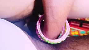 Desi Stepmom and Stepson Dildo Condom Fucking
