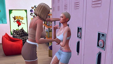 perverted futanari student seduced by teacher on hard facefuck sims me hentai futa