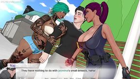 Devine Heel MILF Takes Huge Cock in Public 3D Game