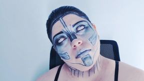 Fembot rolling eyes