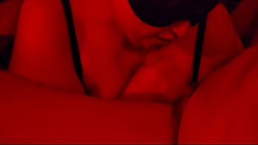 BBW has World Class Sucking Skills! ASMR No Audio - Red Light Videos #4 Part 2