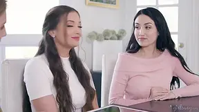 Lena Jade, Gia Paige And Lena Paul In Trio And Have Lesbian