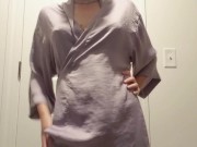 Amateur princess striptease and denial