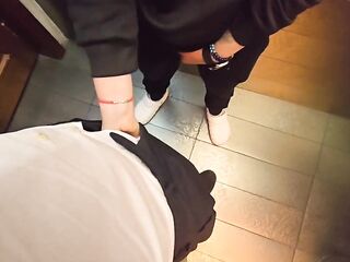 My twat holds his weenie as if it doesn't wanna let go