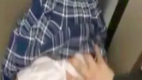 Creepy Stalker Tempts Innocent Japanese Teen 18+ in Elevator