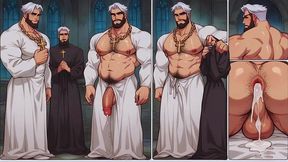 gay orgy with old priests in secret monastery. cum in daddy s ass!