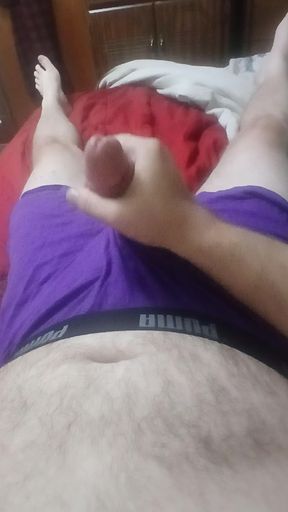 Purple Puma boxerbrief cum video