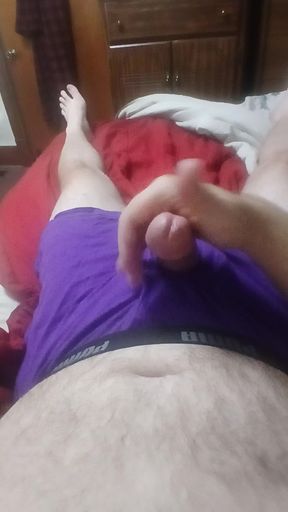 Purple Puma boxerbrief cum video