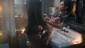 3D Porn: Pretty Slim Teen Ellie (The Last Of Us) Sucks a Big Cock & Gets Her Pussy Drilled Hard