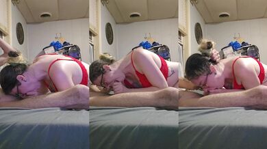 Throat fucking misty til she chokes on it