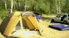Slutty pair of undressed students 18+ fucking in the tent