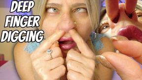 Close-Up Nose Picking Fantasy – Natural Boogers Played With and Placed on My Nipples