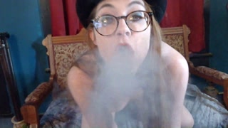 Chain Smoking Marlboros with tight asshole spreading