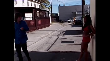 Two black sluts service one lucky dude for cash