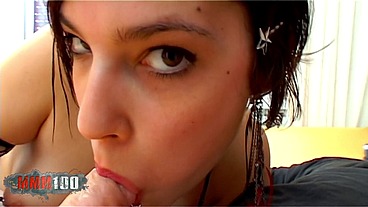 Spanish porn actress Silvia Rubi in one of her very first porn videos