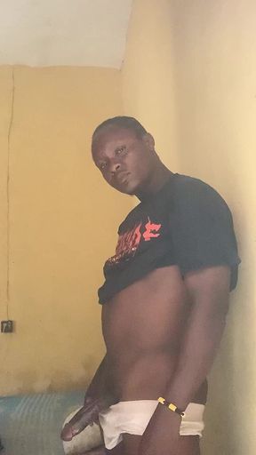 Handsome Guy Mastubate with Is Dark Cock
