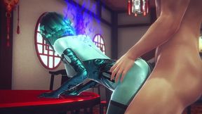 fucking a fairy water spirit in a chinese restaurant - hentai